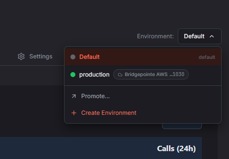 Ship through dev and prod — product screenshot